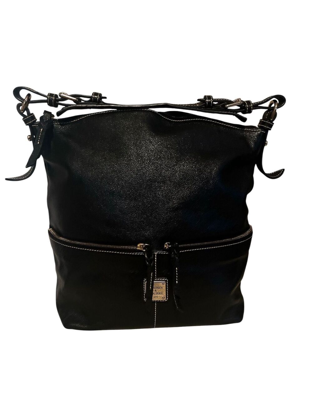 DB1. Dooney & Bourke Black Dillen Pocket Sac shoulder bag